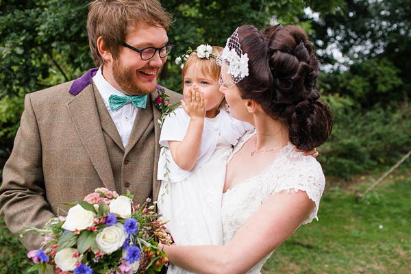 Vintage and bohemian inspired woodland wedding