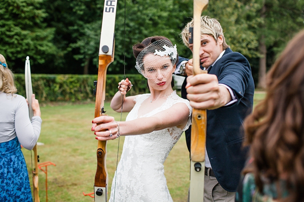 Vintage and bohemian inspired woodland wedding