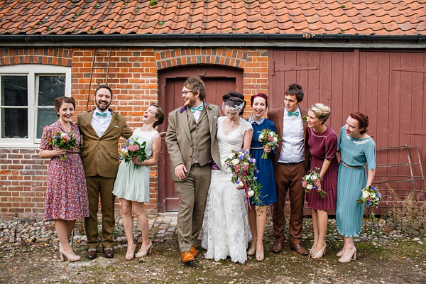 Vintage and bohemian inspired woodland wedding