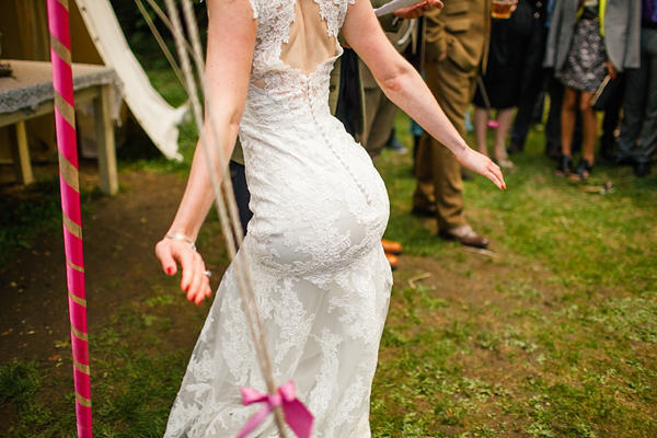 Vintage and bohemian inspired woodland wedding