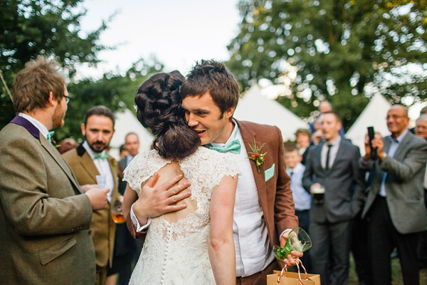 Vintage and bohemian inspired woodland wedding