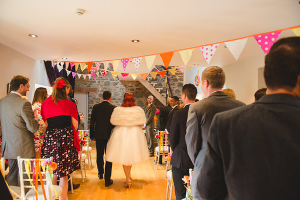 Colourful and quirky 1950s retro wedding