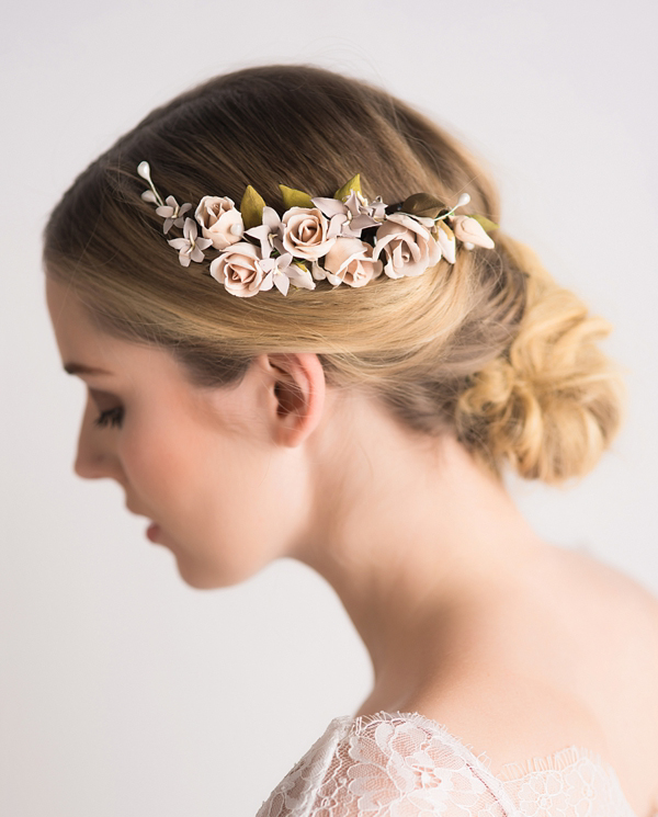 Lila - handcrafted floral headpieces for brides