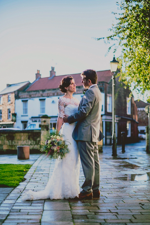 Benjamin Roberts Tia wedding dress // Elegant Autumn wedding // Claire Morris Photography