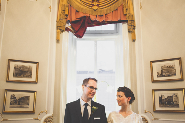 Lost in Translation inspired wedding // Wedding at The Crucible Theatre in Sheffield // Bride wearing a Japanese Kimono // Photography by India Hobson