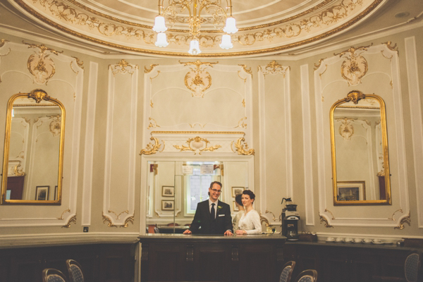 Lost in Translation inspired wedding // Wedding at The Crucible Theatre in Sheffield // Bride wearing a Japanese Kimono // Photography by India Hobson