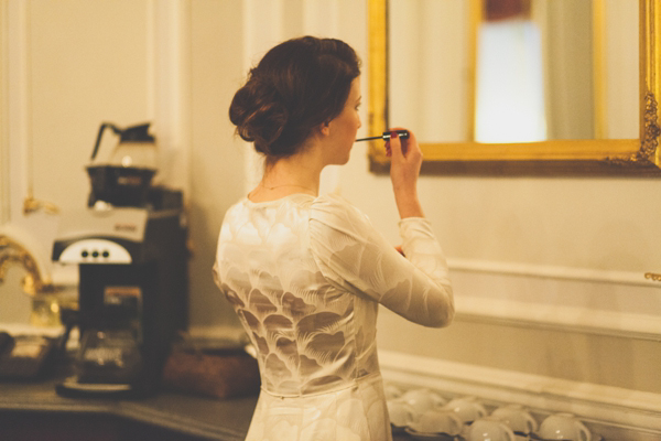 Lost in Translation inspired wedding // Wedding at The Crucible Theatre in Sheffield // Bride wearing a Japanese Kimono // Photography by India Hobson