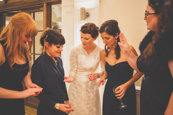 Lost in Translation inspired wedding // Wedding at The Crucible Theatre in Sheffield // Bride wearing a Japanese Kimono // Photography by India Hobson