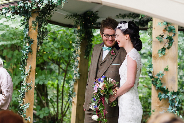 Vintage and bohemian inspired woodland wedding