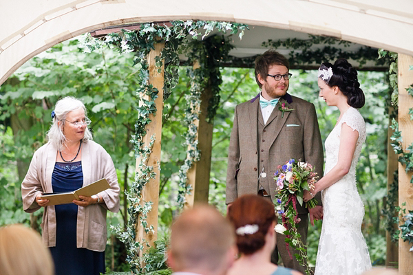 Vintage and bohemian inspired woodland wedding