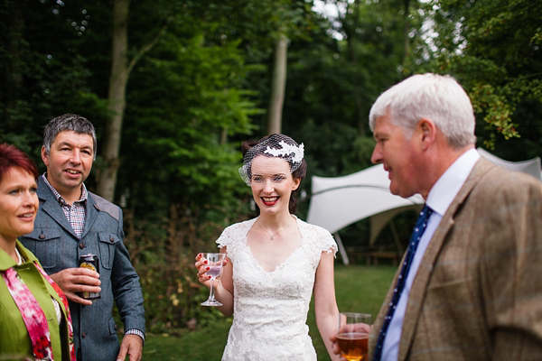 Vintage and bohemian inspired woodland wedding