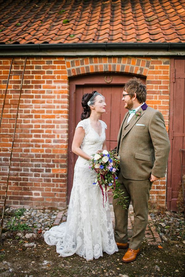 Vintage and bohemian inspired woodland wedding