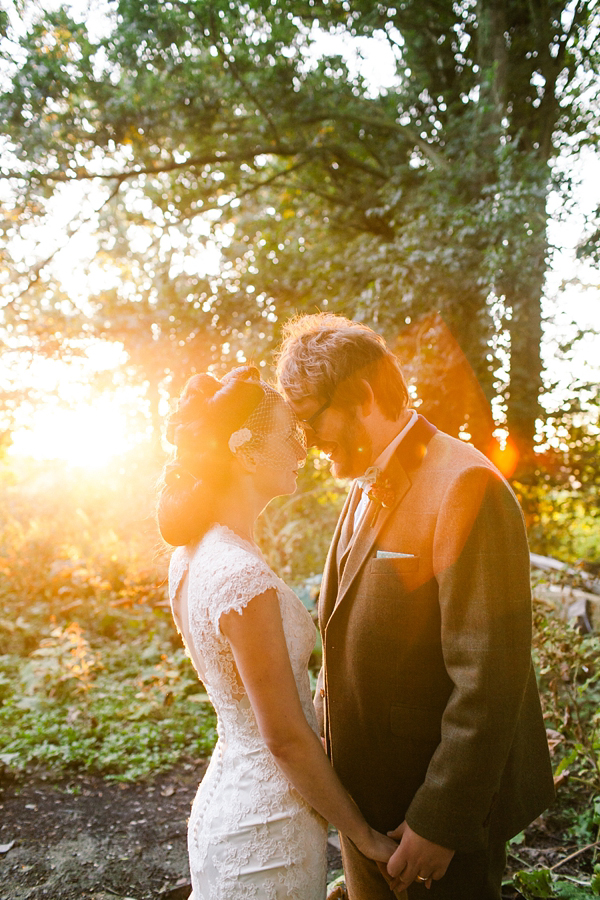 Vintage and bohemian inspired woodland wedding