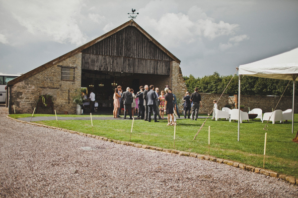 Rustic barn farm wedding, apple orchard wedding, Terry Fox wedding dress // Photography by Igor Demba
