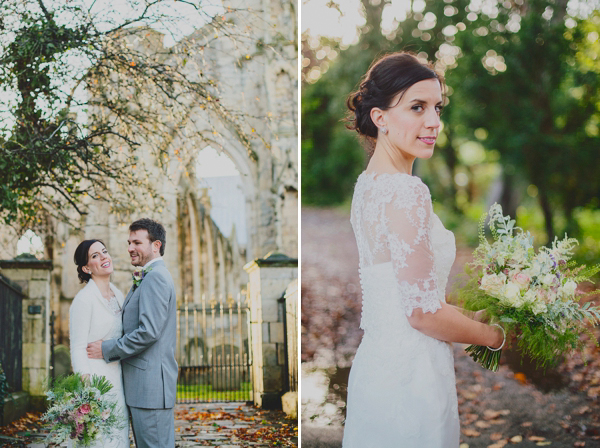 Benjamin Roberts Tia wedding dress // Elegant Autumn wedding // Claire Morris Photography