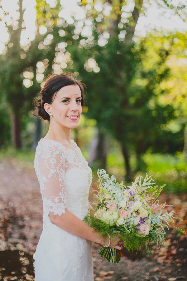 Benjamin Roberts Tia wedding dress // Elegant Autumn wedding // Claire Morris Photography