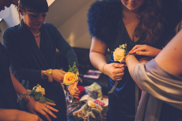 Lost in Translation inspired wedding // Wedding at The Crucible Theatre in Sheffield // Bride wearing a Japanese Kimono // Photography by India Hobson