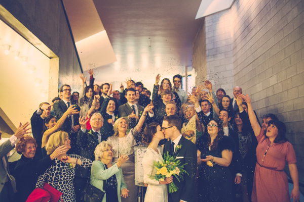 Lost in Translation inspired wedding // Wedding at The Crucible Theatre in Sheffield // Bride wearing a Japanese Kimono // Photography by India Hobson