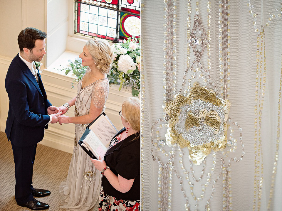 Eden by Jenny Packham // Intimate Country House Civil Ceremony // Photography by Julie Tinton