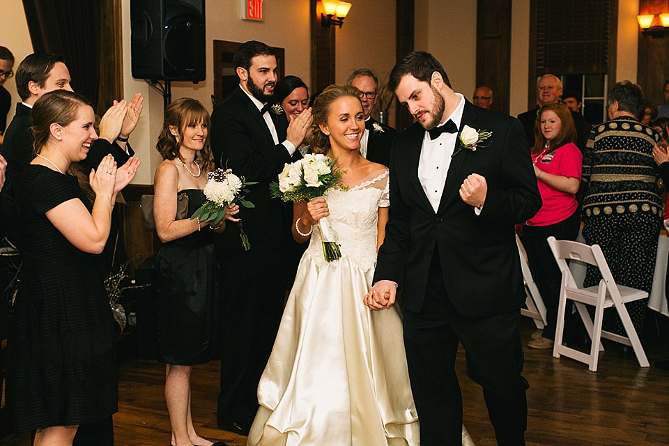 Original 1950s vintage wedding dress, reworn in the 1980s and December 2013 // Photography by Lang Thomas Photography