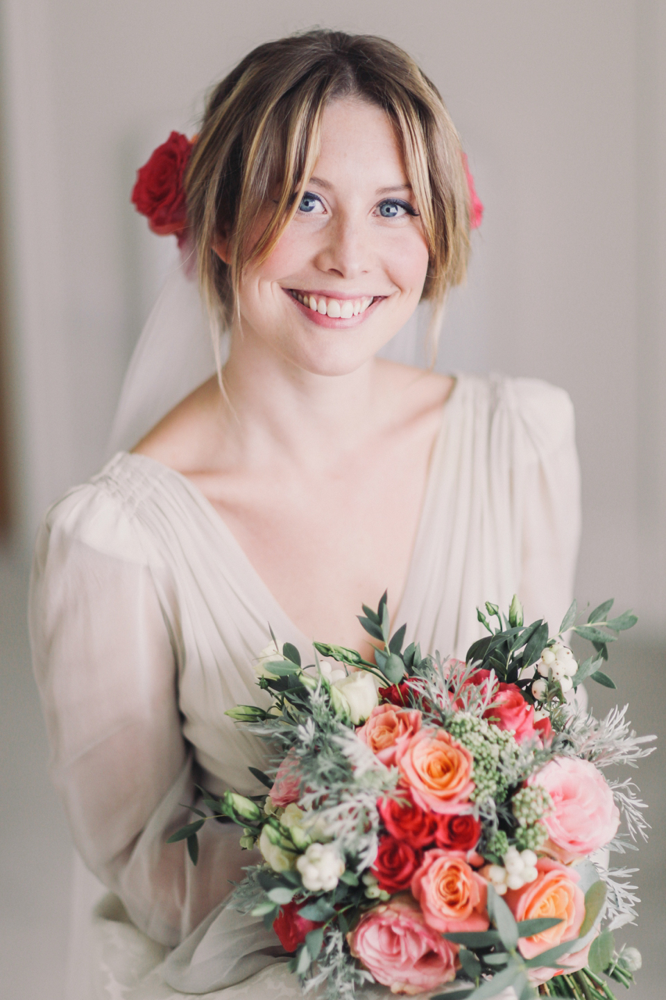 1940s vintage wedding dress by Elizabeth Avey // Tipi wedding in Anglesey // Rachel Hayton Photography