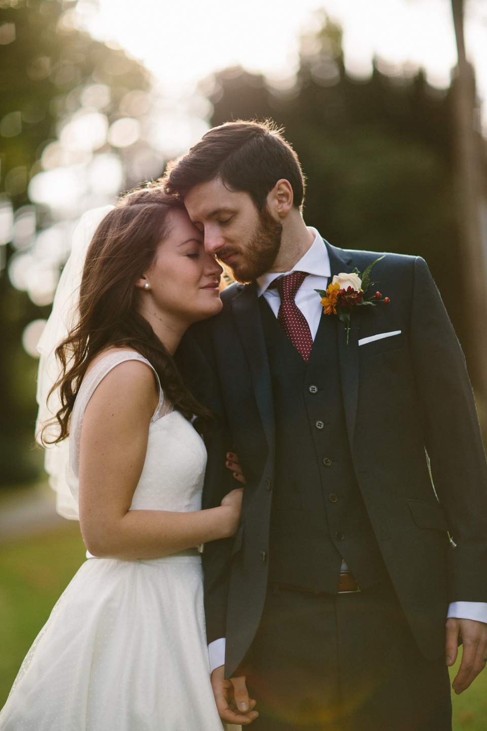 Polka dot wedding dress // Irish bride // Epic Love Photography