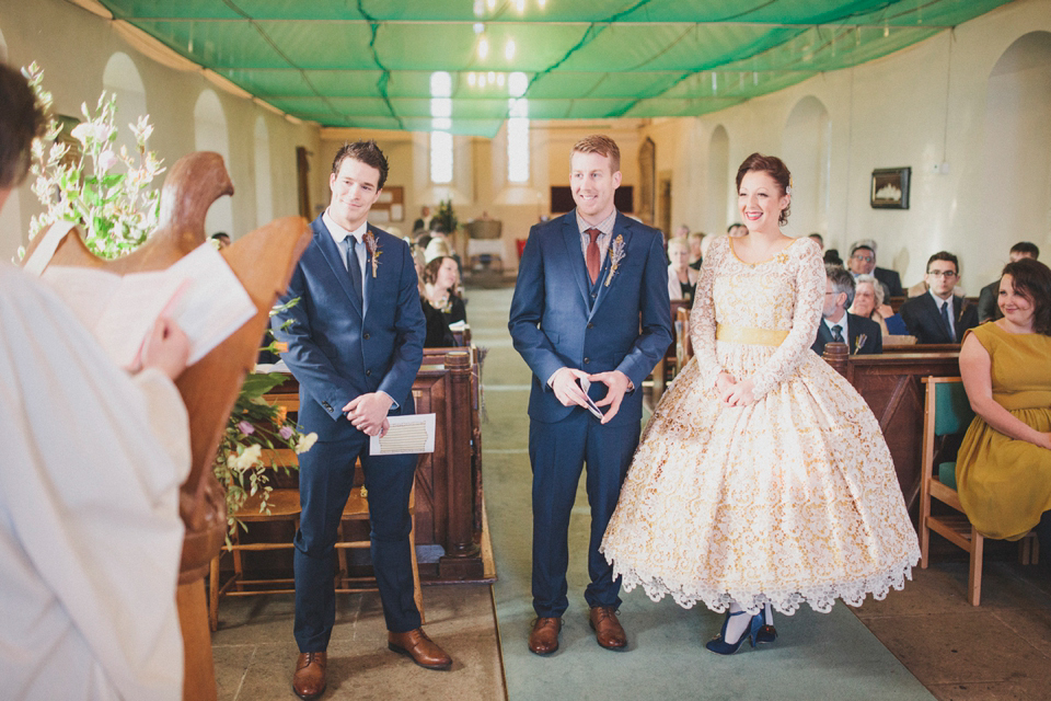 Modern vintage wedding yellow wedding // Baltic Centre for Contemporary Arts // Matt Ethan Photography