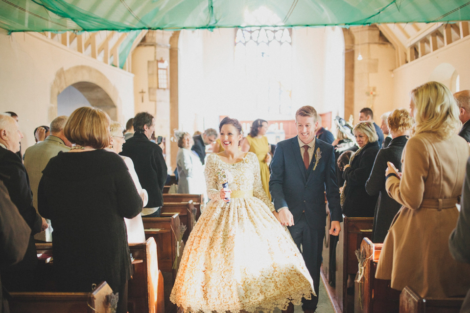 Modern vintage wedding yellow wedding // Baltic Centre for Contemporary Arts // Matt Ethan Photography