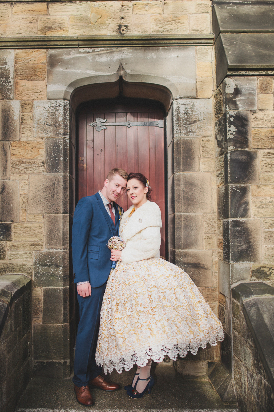 Modern vintage wedding yellow wedding // Baltic Centre for Contemporary Arts // Matt Ethan Photography