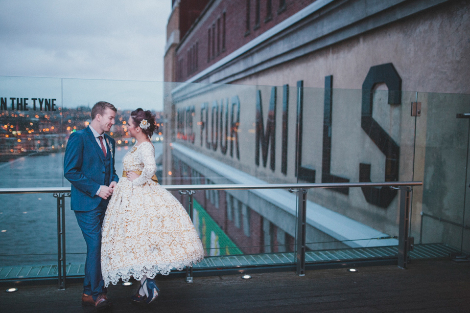 Modern vintage wedding yellow wedding // Baltic Centre for Contemporary Arts // Matt Ethan Photography