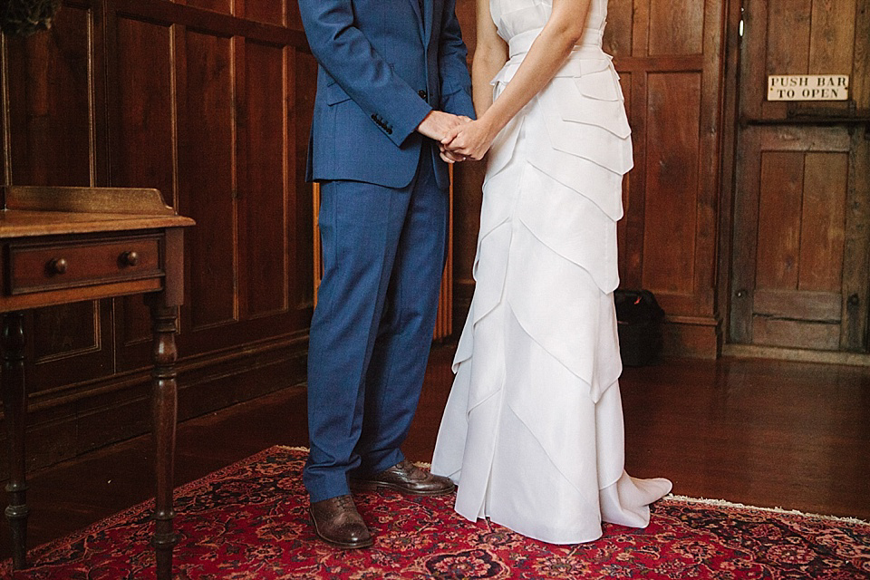 Alice Temperley Wedding Dress // World Tents Tipi Wedding // Photography by Joanna Brown