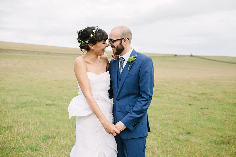 Alice Temperley Wedding Dress // World Tents Tipi Wedding // Photography by Joanna Brown