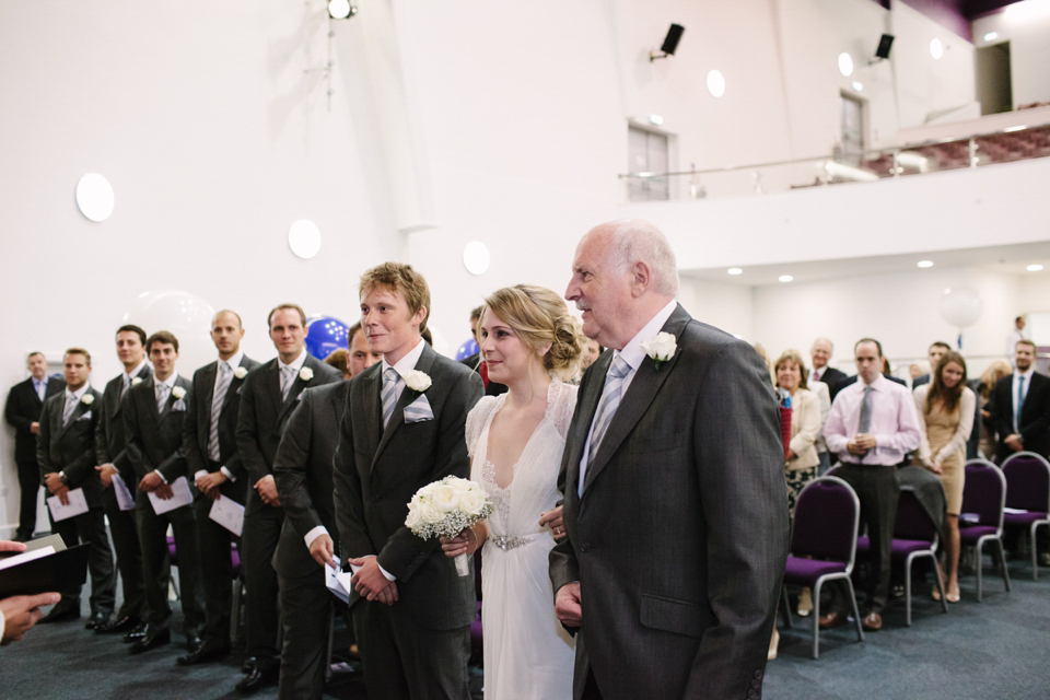 Aspen by Jenny Packham from Miss Bush Bridal in Surrey // Nautical themed wedding // Photography by Joanna Brown