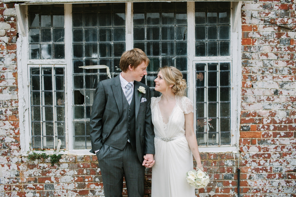 Aspen by Jenny Packham from Miss Bush Bridal in Surrey // Nautical themed wedding // Photography by Joanna Brown