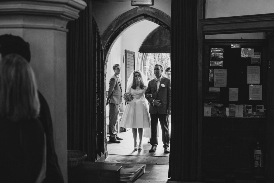 1950s vintage customised Etsy wedding dress // English summer tea party wedding // Craig & Kate Photography