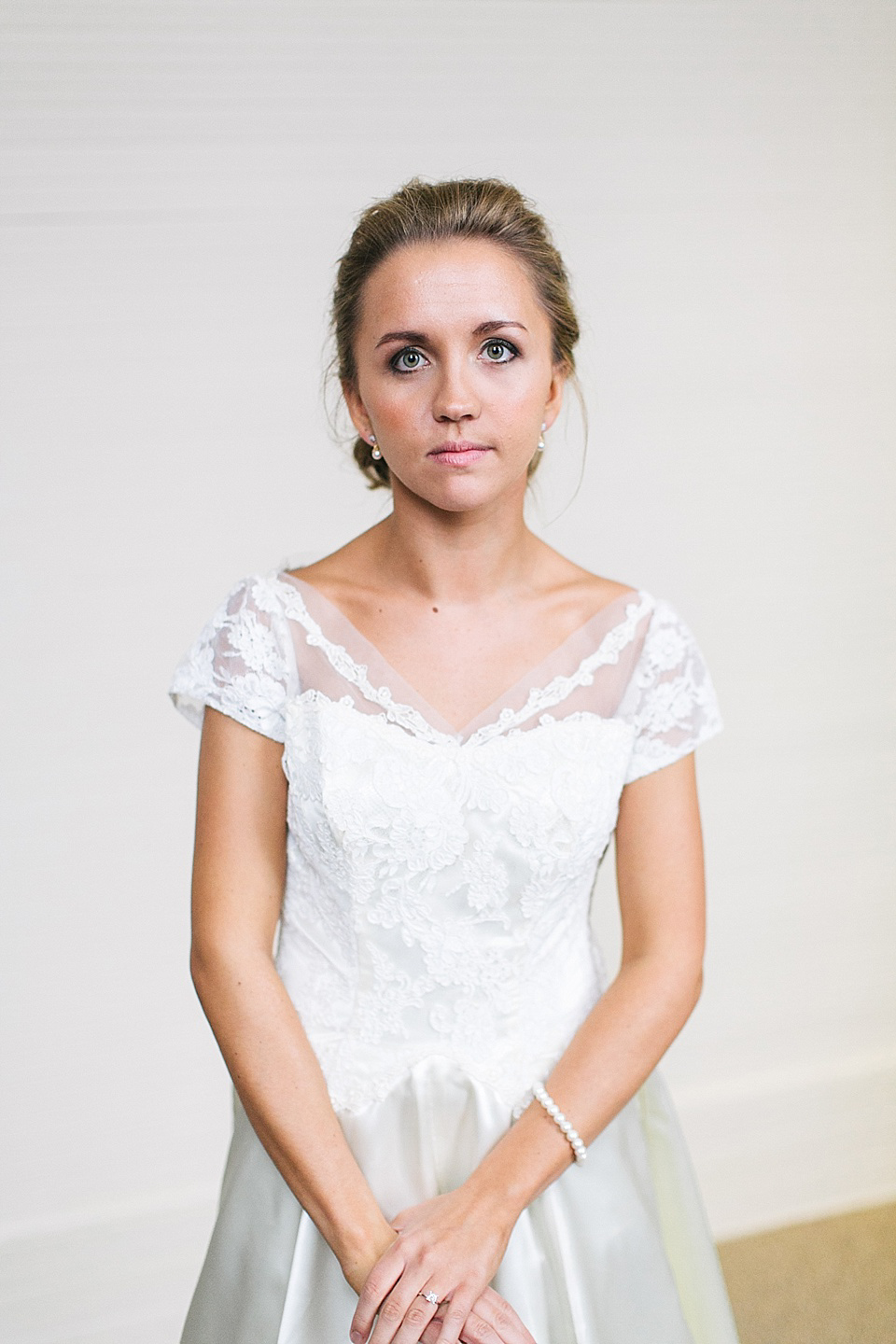 Original 1950s vintage wedding dress, reworn in the 1980s and December 2013 // Photography by Lang Thomas Photography