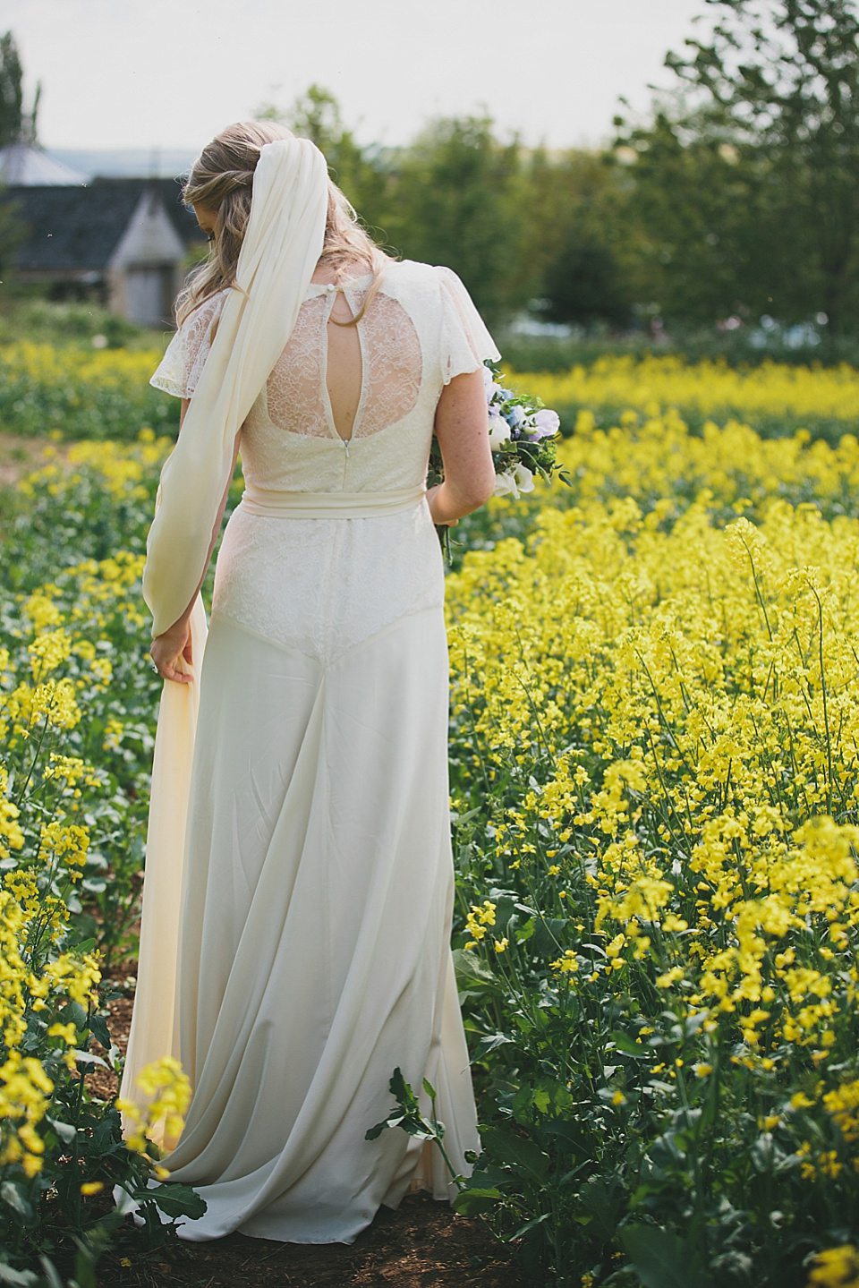Belle & Bunty wedding dress // English country fete style wedding // McKinley Rodgers Photography