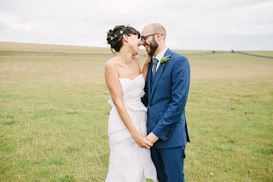 Alice Temperley Wedding Dress // World Tents Tipi Wedding // Photography by Joanna Brown