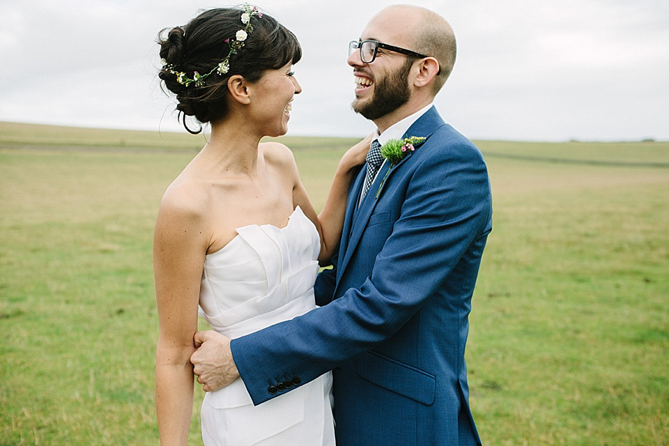 Alice Temperley Wedding Dress // World Tents Tipi Wedding // Photography by Joanna Brown