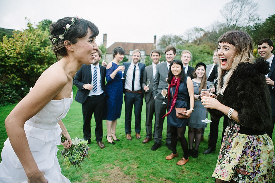 Alice Temperley Wedding Dress // World Tents Tipi Wedding // Photography by Joanna Brown