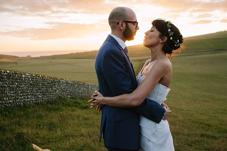 Alice Temperley Wedding Dress // World Tents Tipi Wedding // Photography by Joanna Brown