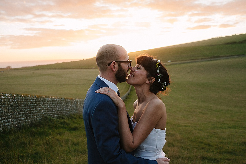 Alice Temperley Wedding Dress // World Tents Tipi Wedding // Photography by Joanna Brown