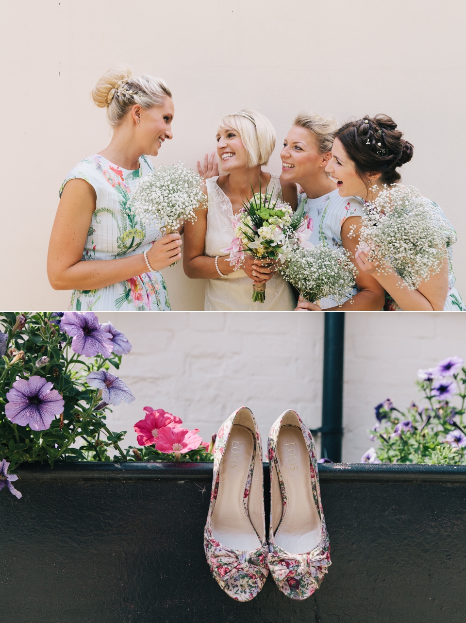 Colourful wedding shoes
