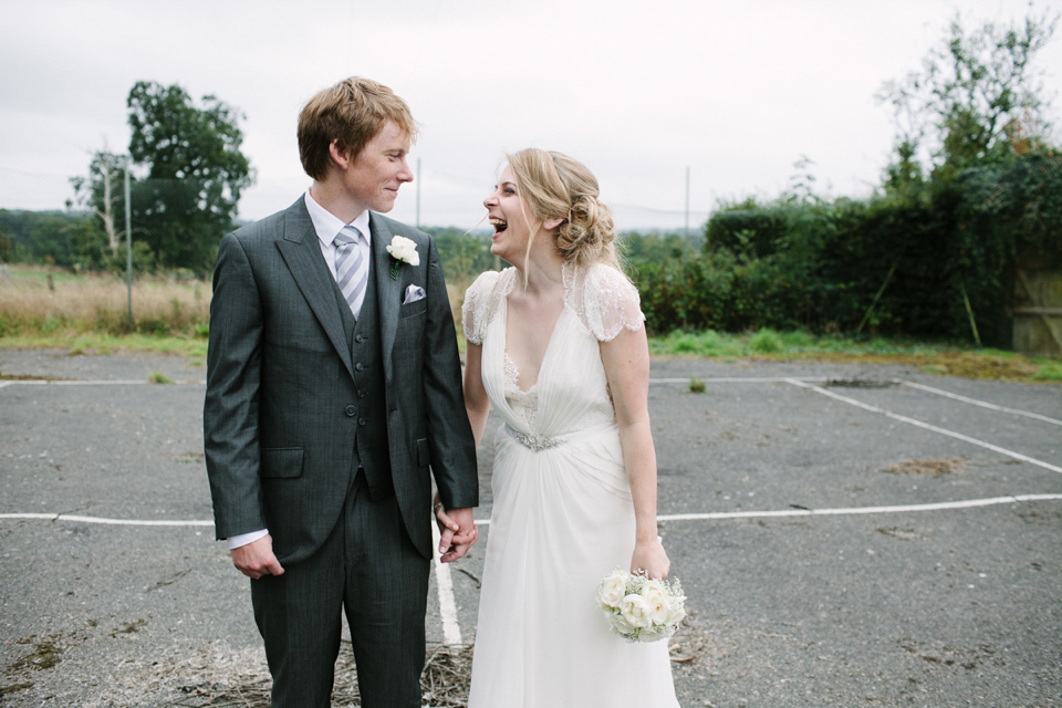 Aspen by Jenny Packham from Miss Bush Bridal in Surrey // Nautical themed wedding // Photography by Joanna Brown