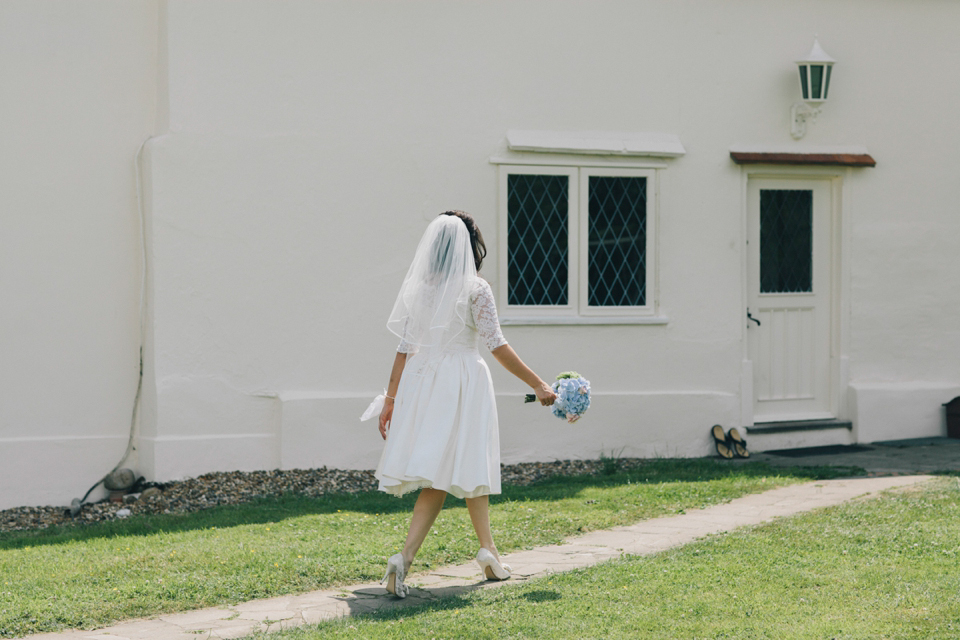 1950s vintage customised Etsy wedding dress // English summer tea party wedding // Craig & Kate Photography