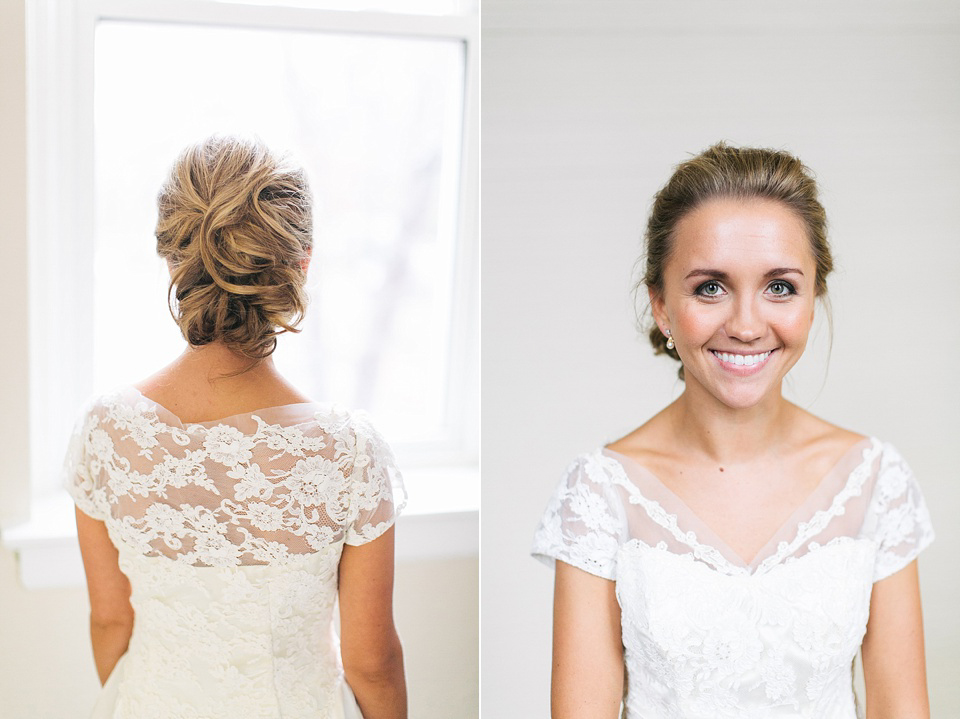 Original 1950s vintage wedding dress, reworn in the 1980s and December 2013 // Photography by Lang Thomas Photography