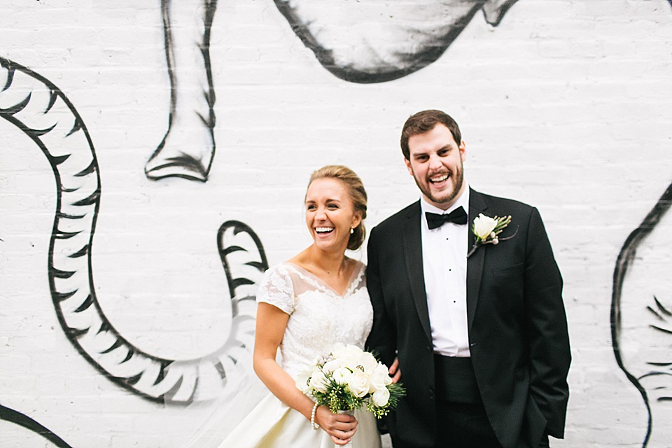 Original 1950s vintage wedding dress, reworn in the 1980s and December 2013 // Photography by Lang Thomas Photography