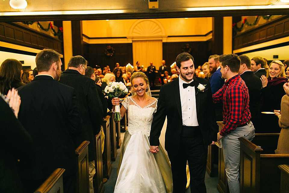 Original 1950s vintage wedding dress, reworn in the 1980s and December 2013 // Photography by Lang Thomas Photography