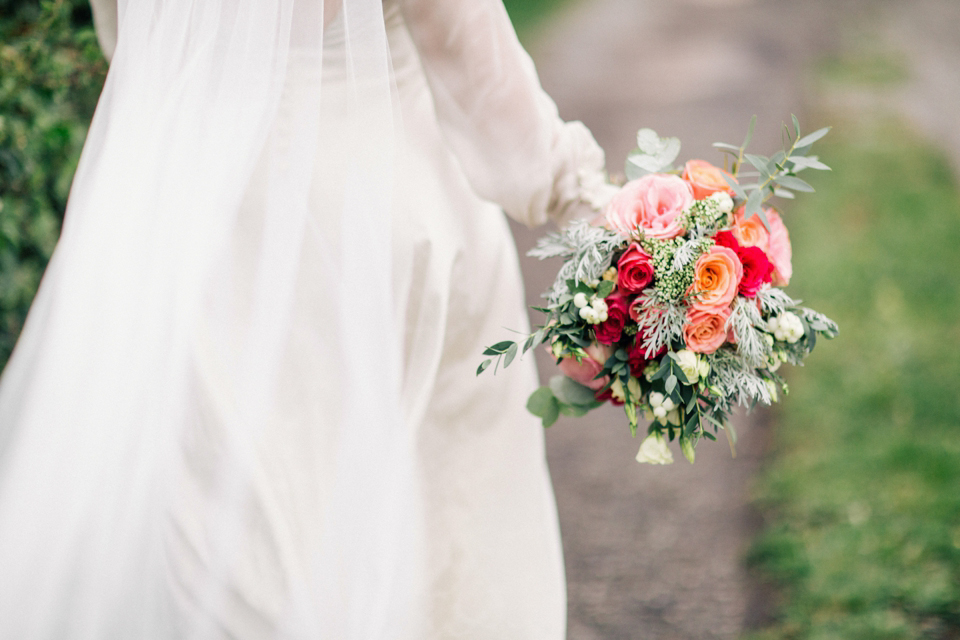 1940s vintage wedding dress by Elizabeth Avey // Tipi wedding in Anglesey // Rachel Hayton Photography