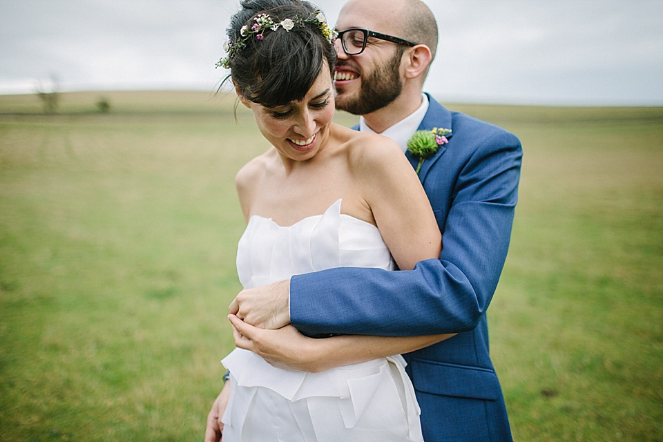 Alice Temperley Wedding Dress // World Tents Tipi Wedding // Photography by Joanna Brown